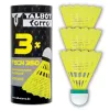 TALBOT torro Tech 350 badmintono skriejikas, lėtas, geltonas/žalias, patvarus nailoninis laisvalaikio ir treniruočių skriejikas - 1 vnt. (479115)