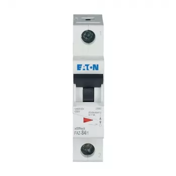 Eaton FAZ-S4/1 automatinis grandinės pertraukiklis 1 poliaus 4A S charakteristikos 10kA 278609