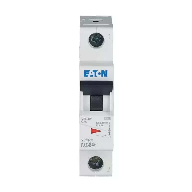 Eaton FAZ-S4/1 automatinis grandinės pertraukiklis 1 poliaus 4A S charakteristikos 10kA 278609