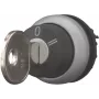 Eaton M22-WRS3 raktinis selektoriaus perjungiklio pavara, 3 padėčių fiksuojamoji, plastikinis juodas priekinis žiedas, 22,5 mm 216900