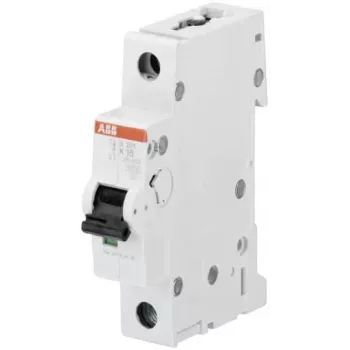 ABB S201-K8 automatinis miniatiūrinis grandinės pertraukiklis, 1 polius, K charakteristika, 8 A, 6 kA, 230/400 V AC 2CDS251001R0407