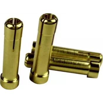 Reely adapterio kištukas 4mm auksuoti kontaktai į 5mm auksuotą lizdą 1605782