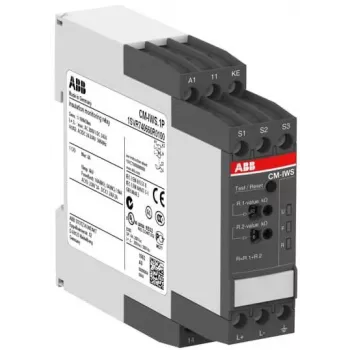 ABB CM-IWS.1P Izoliacijos stebėjimo relė, 24-240 V AC/DC, 1-100 kΩ, 1 SPDT 1SVR740660R0100