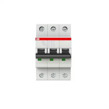 ABB S203-D16 automatinis grandinės pertraukiklis, D charakteristika, 16 A, 3 polių, 6 kA, 230/400 V AC 2CDS253001R0161