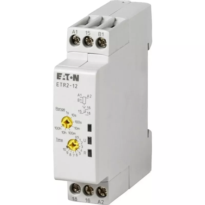 Eaton ETR2-12 daugiafunkcis laiko relė, 24-240V AC/DC, SPDT 262686