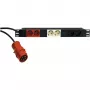 KÖNIG & MEYER 19-Power Box 1U 8 lizdų Schuko PDU, 16 A, juodas 28664-000-55