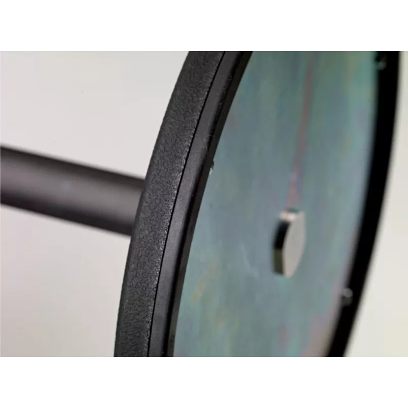 KÖNIG & MEYER 26200-300-55 vienos rankos mikrofono stovas su apvaliu pagrindu, juodas