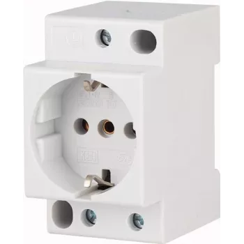 Eaton xPole DIN bėgių Schuko lizdas 16 A 250 V AC be atlenkiamo dangtelio, 2,5 TE, šviesiai pilkas 266875