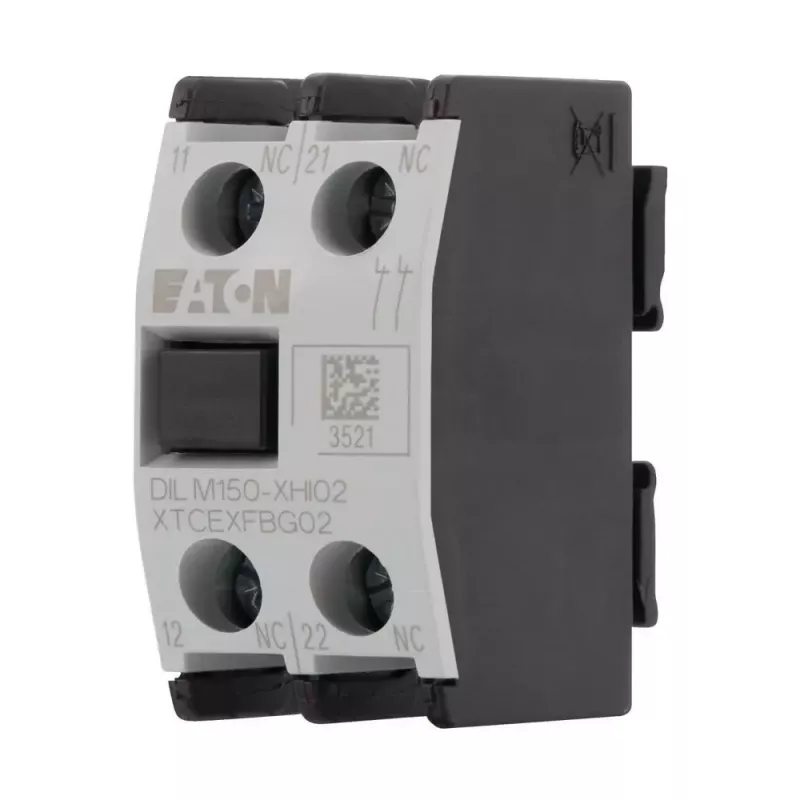 EATON DILM150-XHI11 pagalbinis kontaktų blokas, 1NO+1NC, priekinis montavimas, skirta DILM150-DILM500 kontaktorių 277946
