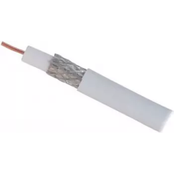 S CONN MAXIMUM CONNECTIVITY SAT koaksialinis kabelis 1.0/4.6, keturisluoksnis ekranavimas, CCS, >110 dB, 100 m, baltas 15-40001006
