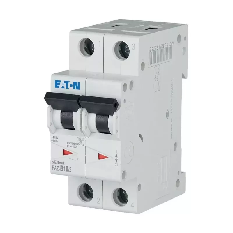 Eaton FAZ-B10/2 tipo B automatinis jungiklis 10A, 2 polių, 6kA