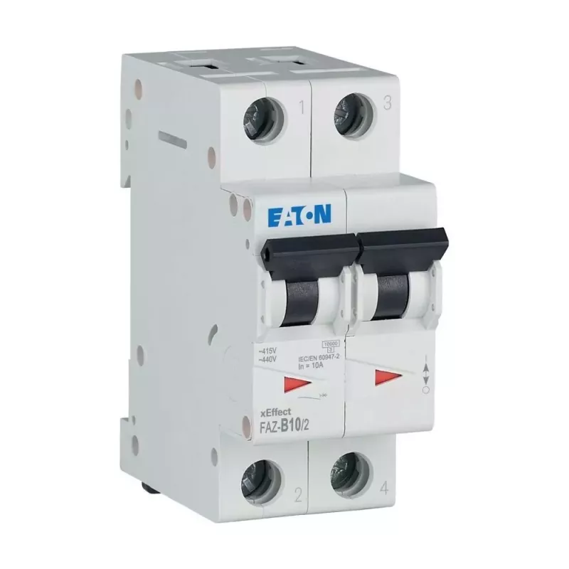 Eaton FAZ-B10/2 tipo B automatinis jungiklis 10A, 2 polių, 6kA