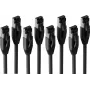 S/CONN maximum connectivity BASIC-S komutacinis kabelis Cat. 8.1 F/FTP PIMF LSZH juodas 7,5 m (4 vnt. pakuotė) SC08-41065-4