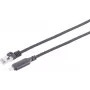 S CONN MAXIMUM CONNECTIVITY USB-C LAN adapterio kabelis 1G, USB Type-C male į RJ45, aliuminis, juodas, 2m (14-51035)