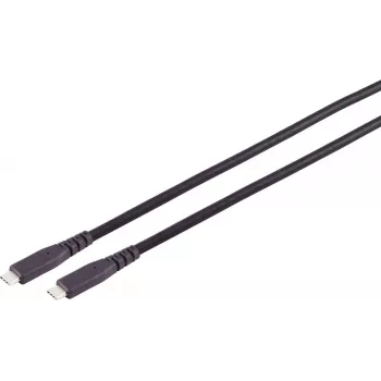 S CONN MAXIMUM CONNECTIVITY USB-C į USB-C kabelis 3.2 Gen 2x2, 3,0 m, juodas, 20 Gbps, 100 W PD, 4K@60Hz 13-57045