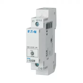 Eaton Z-EL/G230 žalias LED signalinis indikatorius, DIN bėgelis, 230V AC, 1 TE 284922
