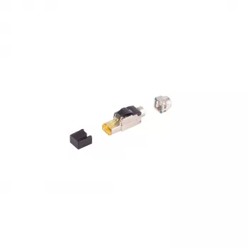 SHIVERPEAKS BS08-51011 Cat. 6A belitė RJ45 STP jungtis, cinko lydinio korpusas, auksuoti kontaktai