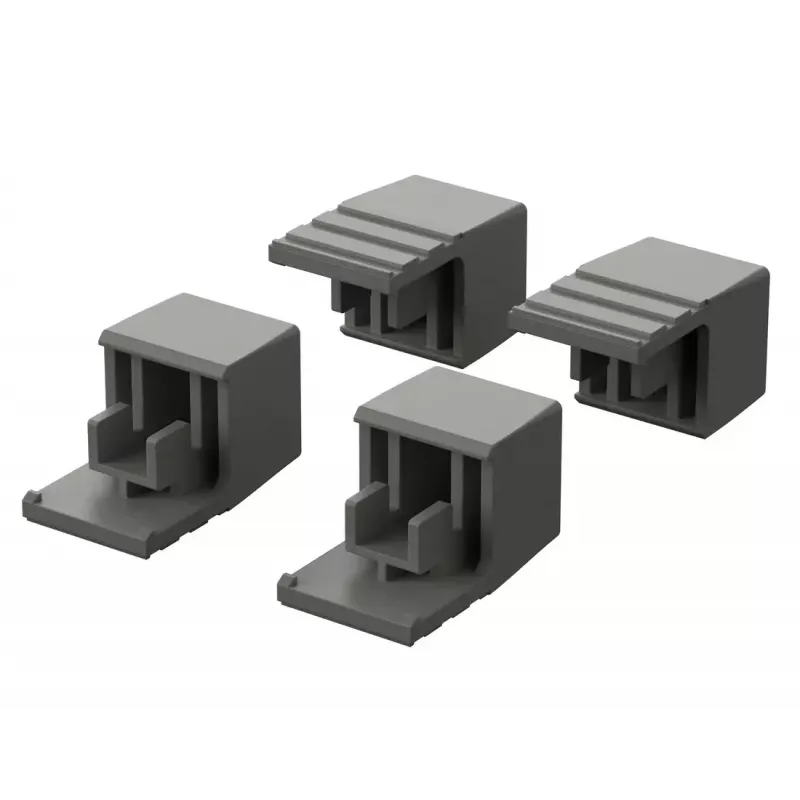 Bopla ULTRAMAS korpuso kojelės, šviesiai pilkos RAL 7035, TPE, 4 vnt. (56012000)
