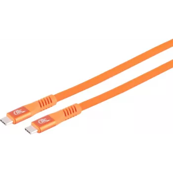 S CONN MAXIMUM CONNECTIVITY USB-C įkrovimo kabelis, 3.2, 240W, oranžinis, 1m (14-77027)
