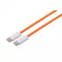 S CONN MAXIMUM CONNECTIVITY USB-C įkrovimo kabelis, 2.0, 240W, oranžinis, tekstilinis, 1,5 m (14-22157)