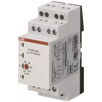 ABB E236-US2 įtampos kritimo stebėjimo relė, 10-60 V AC/DC, 1 C/O 2CDE165010R2001