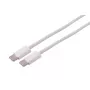 S CONN MAXIMUM CONNECTIVITY USB-C įkrovimo kabelis, 2.0, 240W, baltas, tekstilinis, 3m (14-22046)