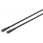 S CONN MAXIMUM CONNECTIVITY USB-C į USB-C kabelis 3.2 Gen 2x2, 20 Gbps, 100W PD, 4K vaizdas, 2 m, TPE, juodas (13-57035)