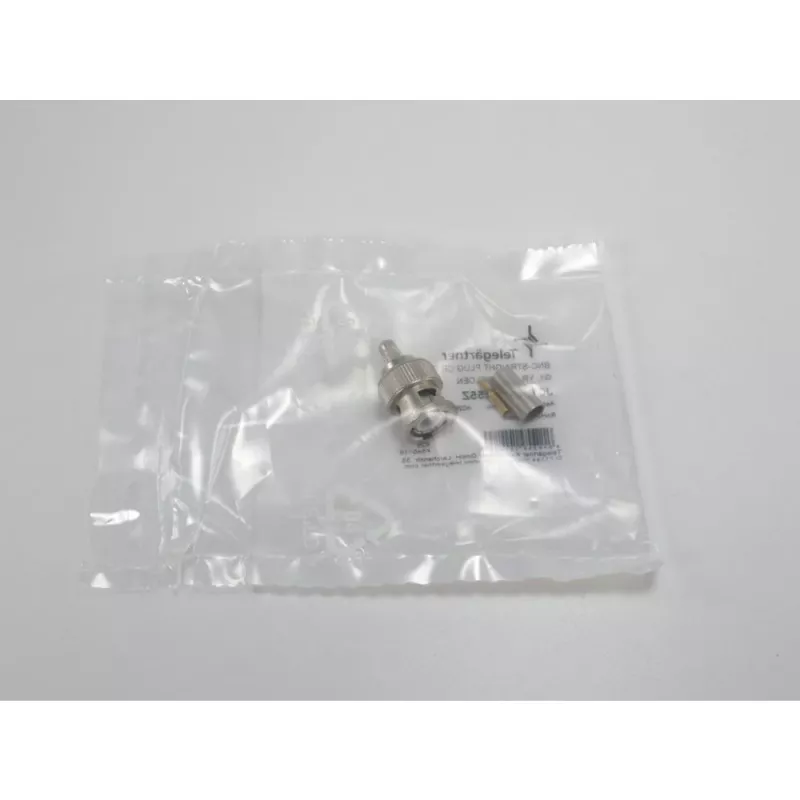 Telegärtner BNC crimp plug 50 Ohm, skirtas RG-58 C/U, tiesus, auksu/nikeliu dengtas, 1 vnt. J01000A1255Z