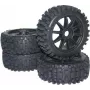 Reely 1:8 Buggy komplektiniai ratai Big Core 10 stipinų juodi 4 vnt. (MV3693SBA3)