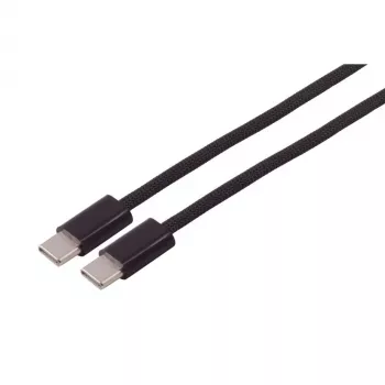 S CONN maximum connectivity USB-C į USB-C įkrovimo kabelis, 2.0, 60W, juodas, tekstilinis pintas, 2,5 m 14-21255
