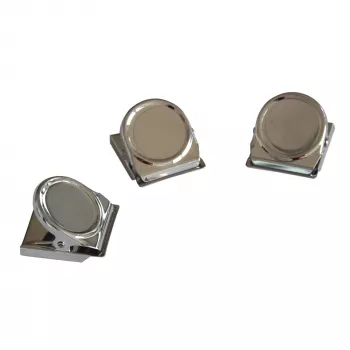 FRANKEN HMC35 magnetinis sąvaržėlė, 40 x 35 mm, 500 g laikymo galia, sidabrinė