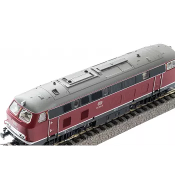 PIKO 22062 H0 garso dyzelinis lokomotyvas BR 215 DB IV era su integruotu PIKO garso dekoderiu