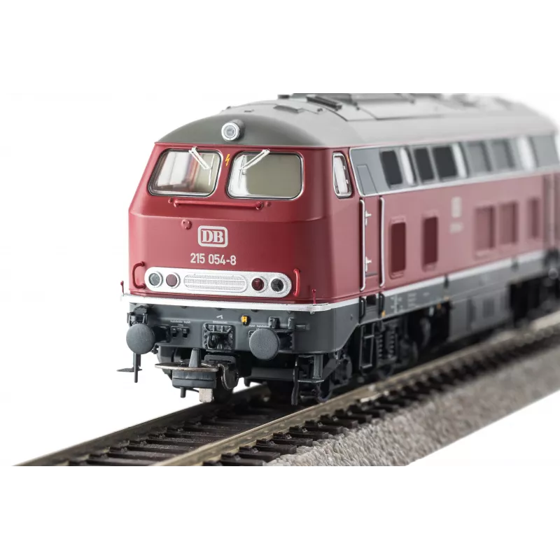 PIKO 22062 H0 garso dyzelinis lokomotyvas BR 215 DB IV era su integruotu PIKO garso dekoderiu