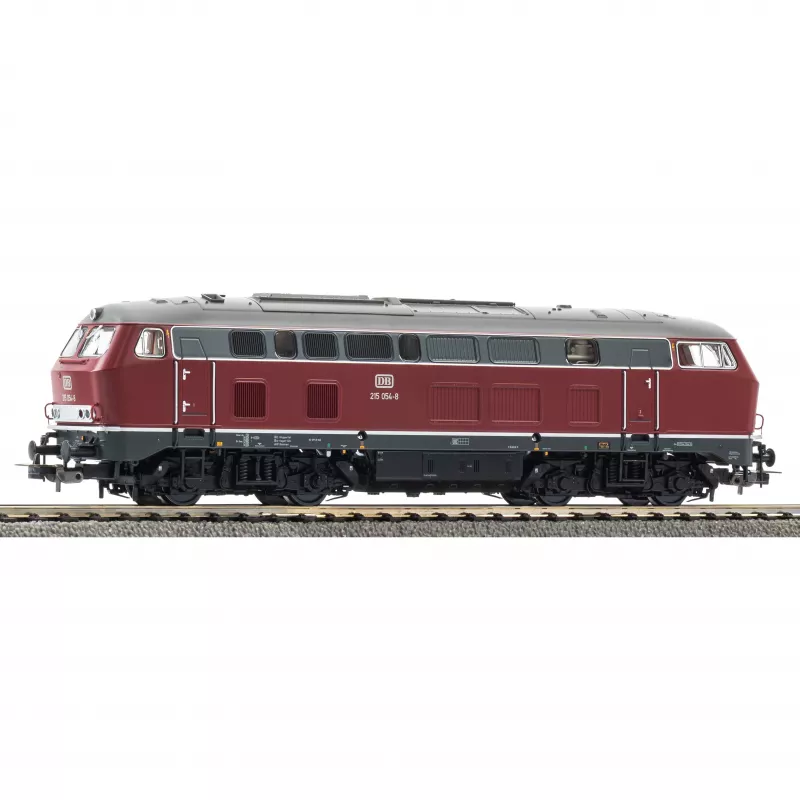 PIKO 22062 H0 garso dyzelinis lokomotyvas BR 215 DB IV era su integruotu PIKO garso dekoderiu