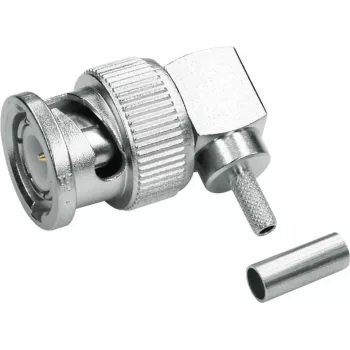 Telegärtner BNC stačiu kampu crimp jungtis 75 Ohm RG-59 B/U kabeliui, lituojamas/crimpinamas, vyriškoji, 1 vnt. J01002A1356