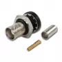 Telegärtner BNC kabelio lizdas Crimp G01 50 Ohm, Crimp/Crimp, izoliuotas flanšas, A1305, Z04, G01 (RG-58 C/U) - 5 vnt.