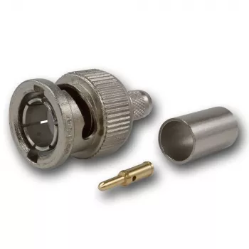 Telegärtner BNC crimp jungtis G02 75 omų, skirta RG-59B/U, UG-1789/U, vyriška, 5 vnt. paketas J01002A1288Y