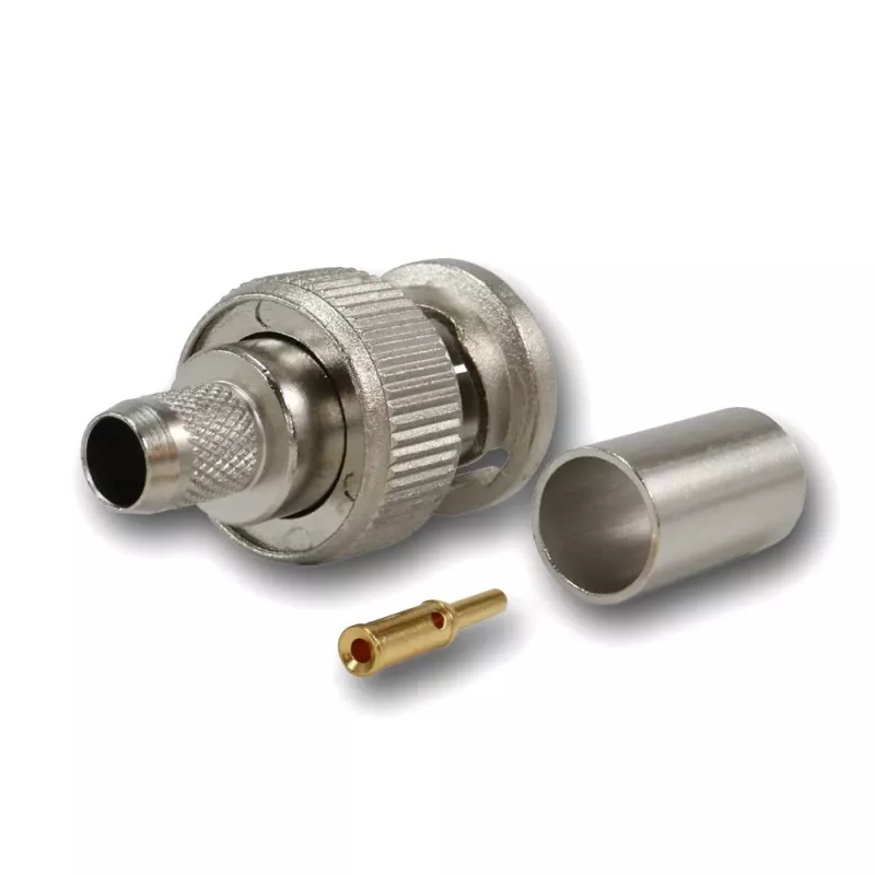 Telegärtner BNC crimp jungtis G02 75 omų, skirta RG-59B/U, UG-1789/U, vyriška, 5 vnt. paketas J01002A1288Y