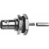 Telegärtner BNC kištukinis lizdas, tvirtinamas skydelyje, crimp/crimp, 50 omų, RG-316/U, nikelis/auksas
