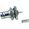 Telegärtner BNC kištukinis lizdas, tvirtinamas skydelyje, crimp/crimp, 50 omų, RG-316/U, nikelis/auksas