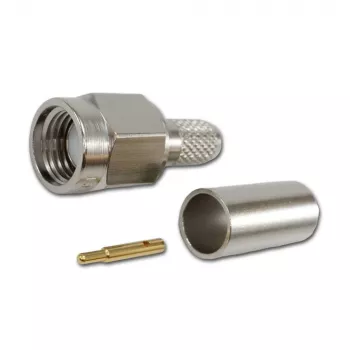 Telegärtner SMA jungtis, tiesus kištukas, 50 omų, crimp/lydymas, skirta RG-58, RG-142, RG-223, LMR-240, J01150A0049