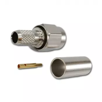 Telegärtner SMA jungtis, tiesus kištukas, 50 omų, crimp/lydymas, skirta RG-58, RG-142, RG-223, LMR-240, J01150A0049