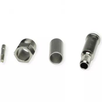 TELEGÄRTNER TEGA J01701A0007Z FME kabelinė jungtis, crimp, RG58C/U, 50 Ohm, nikelis/auksas