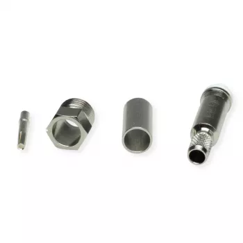 TELEGÄRTNER TEGA J01701A0007Z FME kabelinė jungtis, crimp, RG58C/U, 50 Ohm, nikelis/auksas