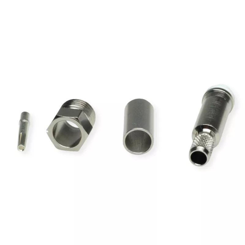 TELEGÄRTNER TEGA J01701A0007Z FME kabelinė jungtis, crimp, RG58C/U, 50 Ohm, nikelis/auksas
