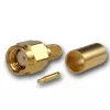 Telegärtner SMA kabelio kištukas Crimp/Solder G01, RG-58C/U, auksinis, 1 vnt. (J01150A0041Z)