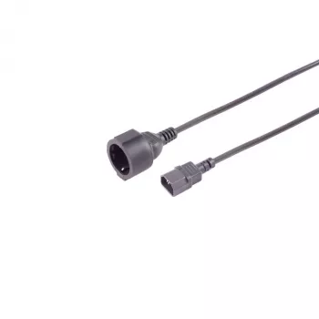 S CONN MAXIMUM CONNECTIVITY IEC C14 – CEE 7/3 adapterio kabelis, 1 mm², UPS, 0,3 m 09-07305