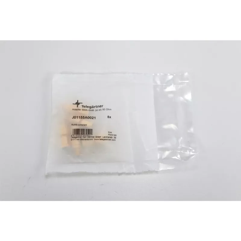 Telegärtner J01155A0021 koaksialinis adapteris SMA kištukas į SMB kištuką, 50 omų