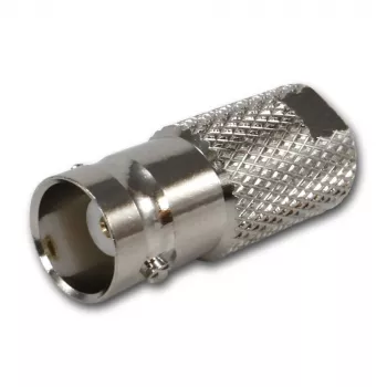 TELEGÄRTNER J01008F0068 BNC lizdas į FME kištuką koaksialinis adapteris, 50 omų, tiesus, nikeliuotas žalvaris