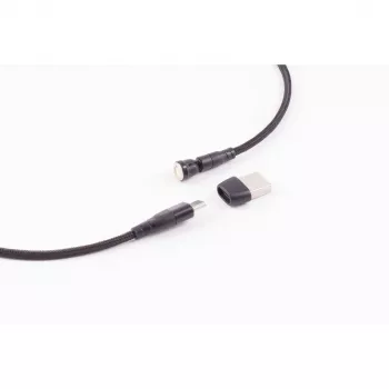 ShiverPeaks BS14-19020 magnetinis 6-in-1 USB įkrovimo kabelis 540°, 60W, 1m, juodas